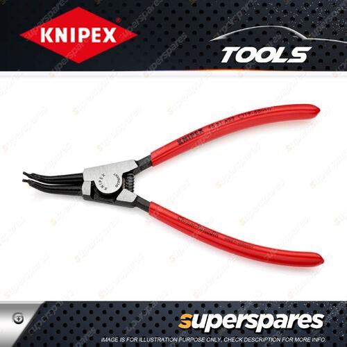 Knipex Circlip Plier 45 Degree Bent - 185mm Long for External Circlips on Shafts