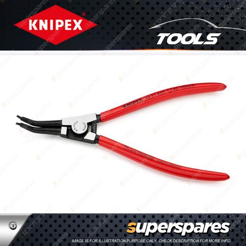 Knipex Circlip Plier 45 Degree Bent - 210mm Long for External Circlips on Shafts