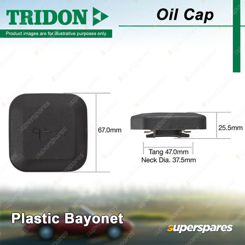 Tridon Oil Cap Plastic Bayonet for Land Rover Freelander Turbo Diesel 2.0L