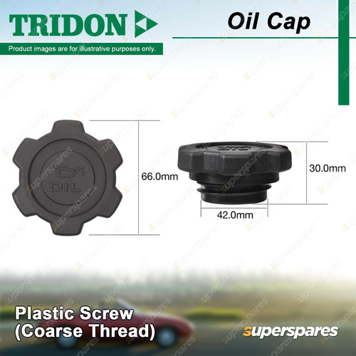 Tridon Oil Cap for Subaru Outback MY10 SVX CX Tribeca MY07 MY08 Vortex AX XT