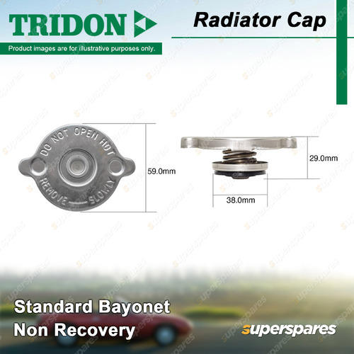 Tridon Non Recovery Radiator Cap for Daihatsu Delta DV23 SV17 D23 D26 DV28