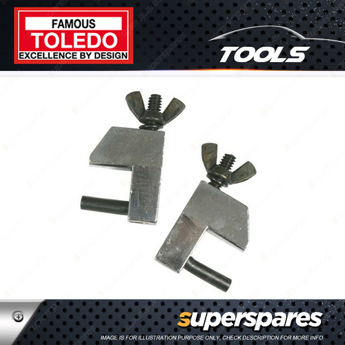 Toledo Brake Line Crimpers Hose Pinchers - 2 pc Adjustable Anvil Style Pinching