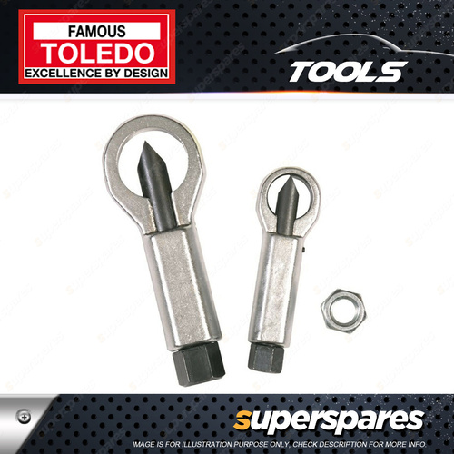 Toledo 2pcs of Nut Stud Splitter Set 3-16mm 10-25mm drop forged vanadium steel