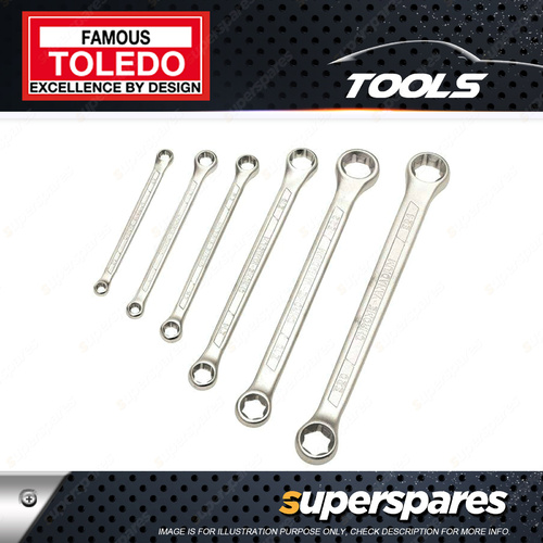 Toledo 6Pc of E-Star Spanner Set with Dual Head Double ended spanner 110mm-225mm