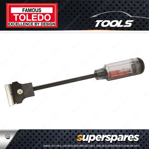 Toledo Scraper Razor Style Long Reach 280mm with stainless & Plastic Blades