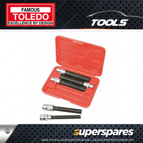 Toledo 5 Pc of E-Star Socket Set Extra Long 1/2" Drive 140mm Length