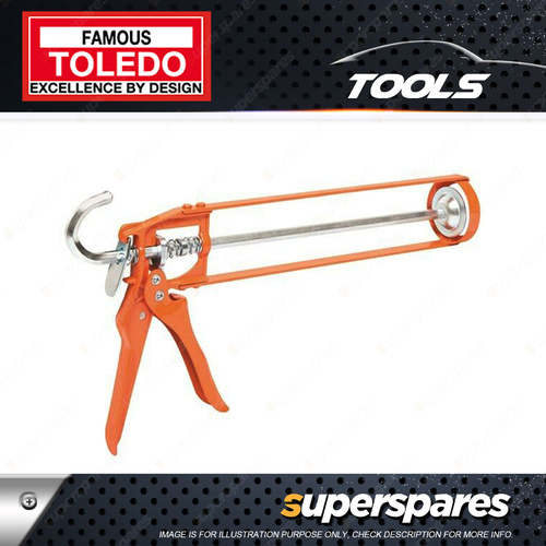 Toledo Caulking Gun Length of 350mm with Comfortable grip skeleton style