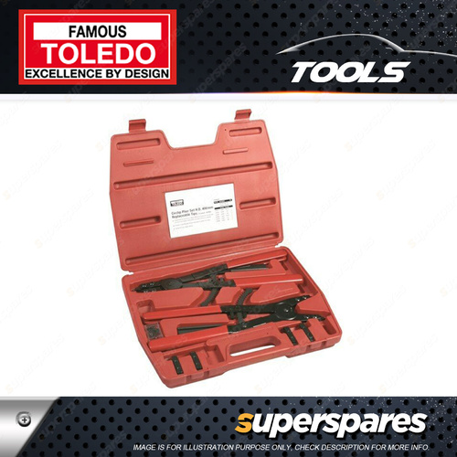 Toledo 14 Pc of Heavy Duty Circlip Plier Set - Max Jaw Opening 85mm