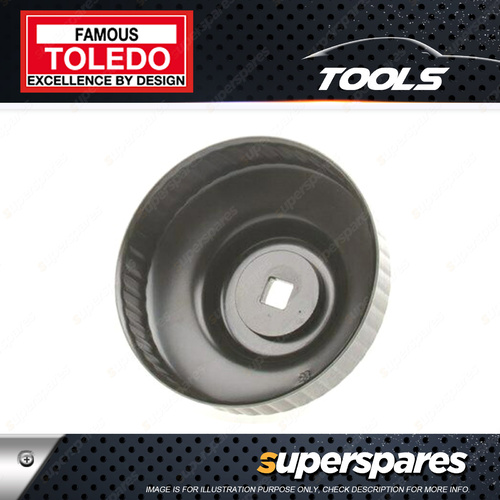 Toledo Oil Filter Cup Wrench - 93mm 36 Flutes Alloy steel - Black Color