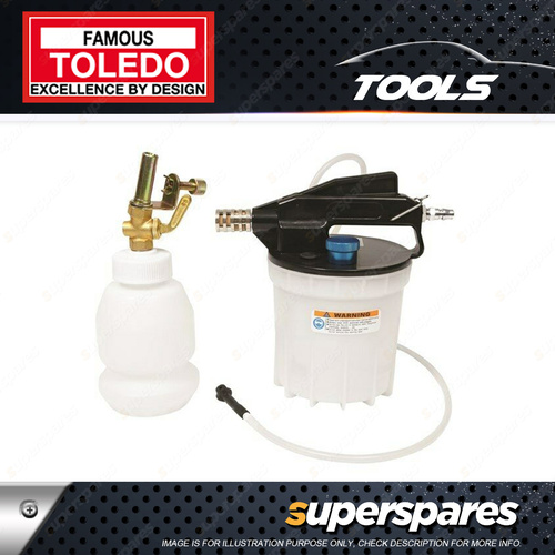 Toledo Pneumatic 2L Brake Bleeder & Auto Filler Kit Unit Vacuum - Air Inlet 1/4"