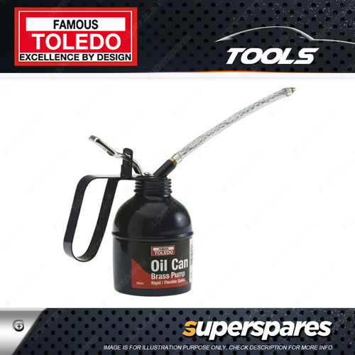 Toledo 300ml Oil Can - Lever Type Rigid & Flexible Spout Spout Length 150mm