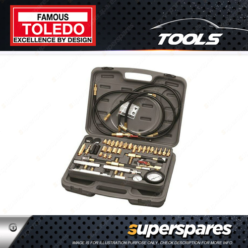 Toledo Fuel Pressure Tester Kit - Master Fuel Injection with double tray