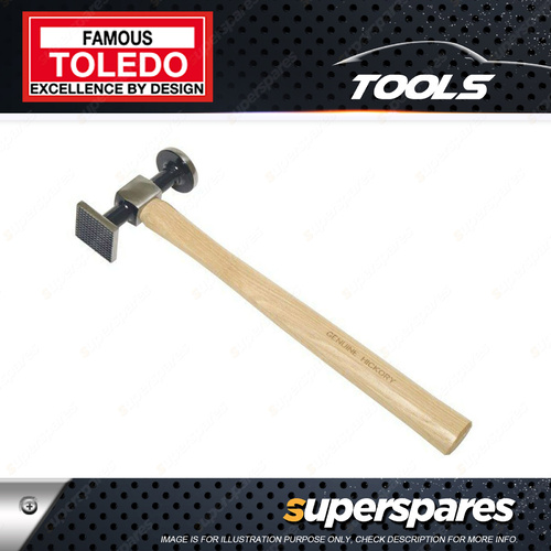 Toledo Panel Beating Hammer - Heavy Duty Shrinking Hammer round square