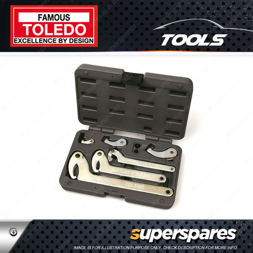 Toledo C-Hook Wrench Set with Pin & Hook Style Interchangeable Head