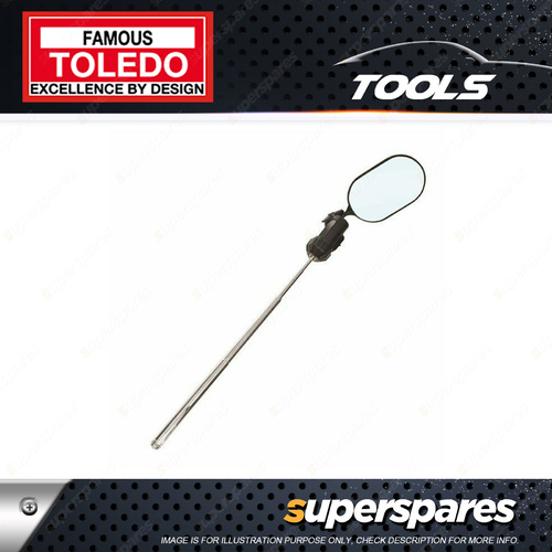 Toledo Inspection Mirror with Oval Type Light LED Telescopic 100 - 530mm