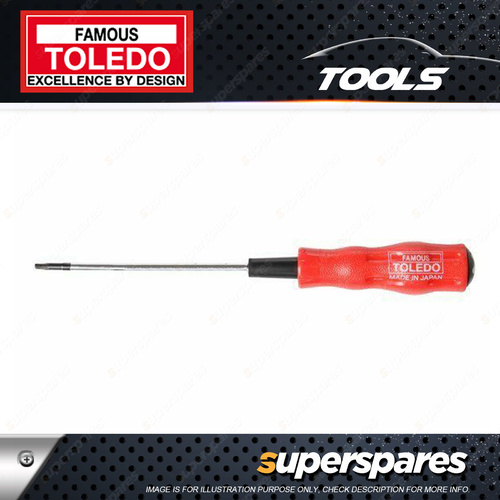 Toledo Tamperproof Torx Screwdriver T9 x 100mm with Dimpled handle