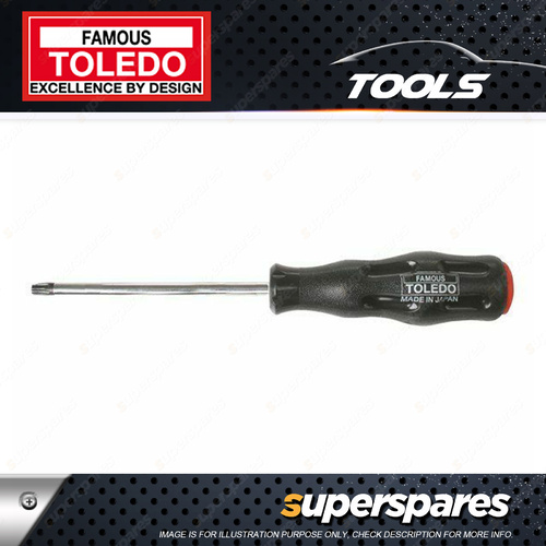 Toledo Tamperproof Torx Screwdriver T40 x 125mm with Dimpled handle