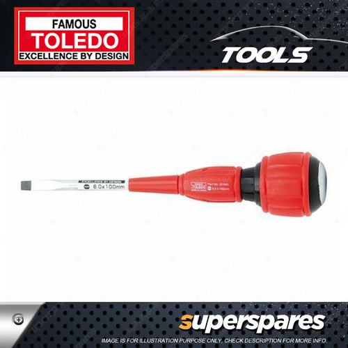 Toledo Screwdriver Strike-Thru Slotted 6.0 x 100mm Overall length 200mm