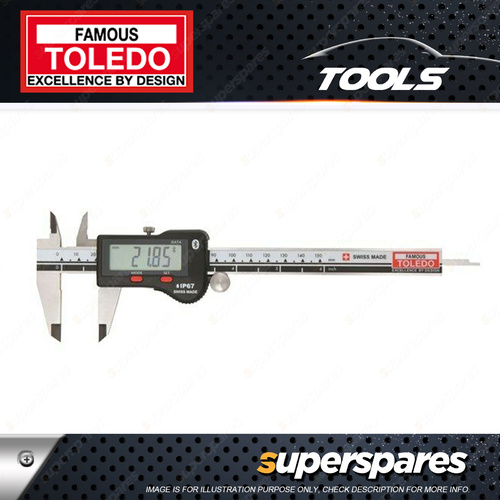 Toledo Metric & Imperial Digital Bluetooth Vernier Caliper - 150mm