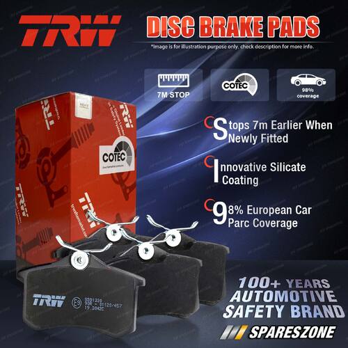 4x Front TRW Disc Brake Pads for Mercedes-Benz A180 A200 A220 A250 B180 B200