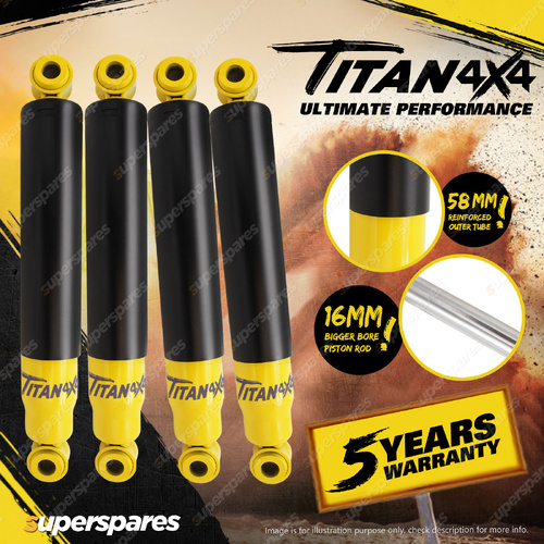 Front+Rear Titan 4X4 3"-4" Lift Shock Absorbers for Toyota Landcruiser 80 105