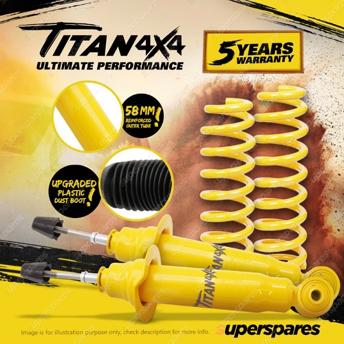 Front Titan 4X4 Spring Seat Shocks Raised King Springs for Ford Everest 16-18