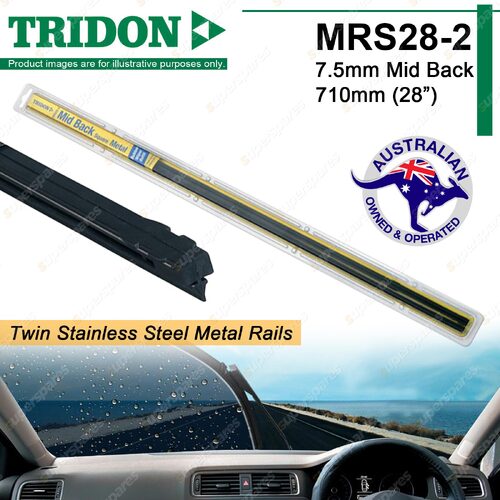 Pair Tridon Metal Rail Wiper Refills 28" for Saab 9-3 02/2005-12/2007