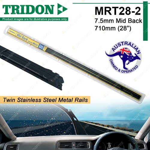 Pair Tridon Metal Rail Wiper Refills 28" for Peugeot 307 2001-2003