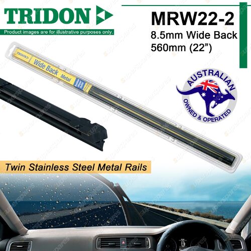 2 Metal Rail Wiper Refills for Daihatsu Charade G10 Delta Scat Feroza Handivan