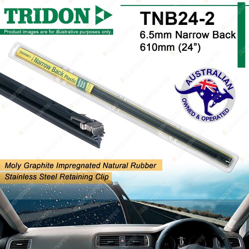 Pair Tridon Plastic Back Wiper Refills 24" for Hummer H3 10/2007-06/2010