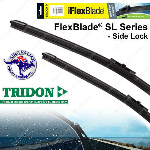 Pair Tridon FlexBlade Frameless Wiper Blades for BMW 320d 320i 330d 335i M3 E92