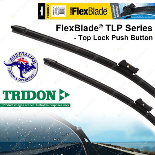 Pair Tridon FlexBlade Frameless Wiper Blades for Mazda BT50 UR 2.2L 3.2L