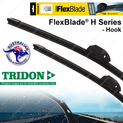 Pair Tridon FlexBlade Frameless Wiper Blades for Toyota Hiace 2001-2005