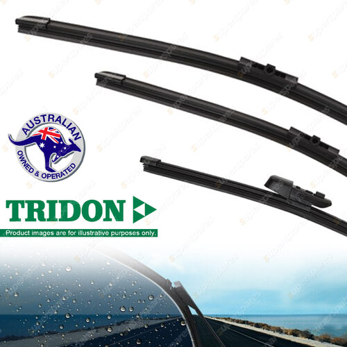 Tridon Front Rear FlexBlade Windscreen Wiper Blades for BMW 3 Series E91 05-12