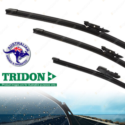 Tridon Front + Rear FlexBlade Windscreen Wiper Blades for BMW X1 E84 2010-2012