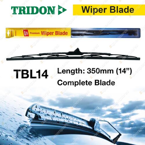 Tridon Passenger Side Complete Wiper Blade 14" for Mitsubishi Mirage LA