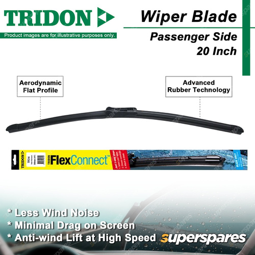 1x Tridon Passenger side Wiper Blade 500mm 20" for Seat Ibiza Toledo 1995-1998