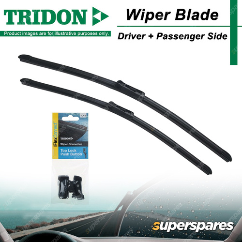 Tridon FlexConnect Wiper Blade & Connector Set for Alfa Romeo Giulietta 15-19