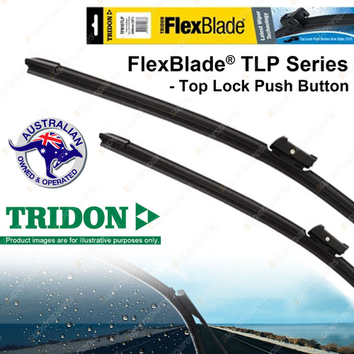 Pair Tridon Frameless Windscreen Wiper Blades for Ford Focus LW 07/11-12/12