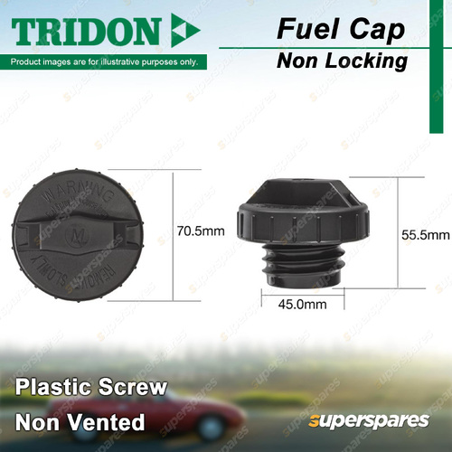 Tridon Non Locking Fuel Cap for Mitsubishi ASX XA XB XC XD Lancer CJ