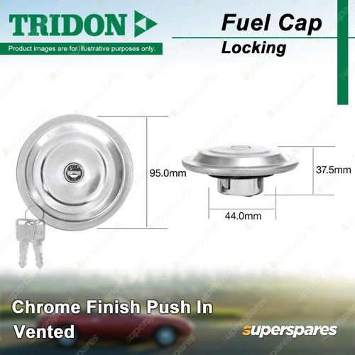 Tridon Vented Locking Fuel Cap for Holden EH HD HG HK HQ HR HT 1963-1974 96.5mm