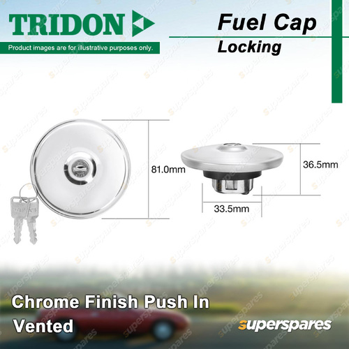 Tridon Vented Locking Fuel Cap for Ford Escort Mk I II 1.1L 1.3L 1.6L