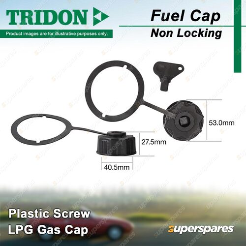 Tridon Non Locking Fuel Cap LPG with Key for FPV Falcon BF 4.0L RWD Petrol Sedan