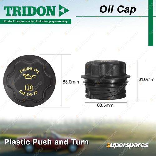 Tridon Oil Cap for Jeep Commander XH Grand Cherokee KJ KK WJ WH 3.7L 4.7L