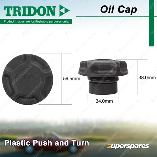 Tridon Oil Cap for Kia Optima GD 2.7L G6BA V6 DOHC Petrol 04/2004-07/2006