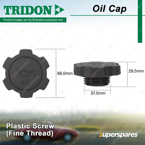 Tridon Oil Cap - Plastic Screw 37.5mm for Mercedes Benz C-Class C 250 W202 2.5L