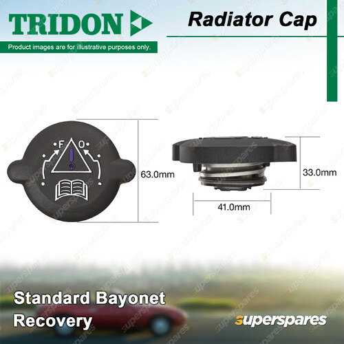 Tridon Radiator Cap for Citroen Berlingo M49 Xantia XM Y3 Y4 Xsara 90PS VTS