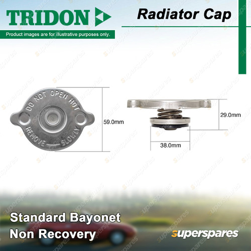 Tridon Non Recovery Radiator Cap for Audi 80 B2 81 85 B3 89 89Q 8A 1.8L 2.2L