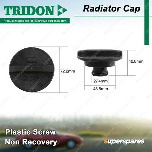 Tridon Non Recovery Radiator Cap 27.4mm for Mercedes Sprinter 3-T 3.5-T 4.6-T 5T