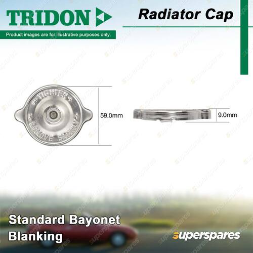 Tridon Blanking Radiator Cap for Jaguar XJS Coupe XJSC X27 5.3L RWD Petrol